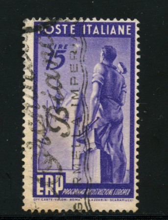 1949 - LOTTO/16280 - REPUBBLICA - 15 LIRE E.R.P. - USATO