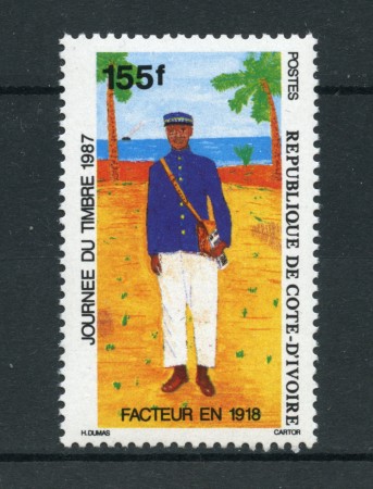 1987 - COSTA D'AVORIO - LOTTO/22448 - GIORNATA FRANCOBOLLO - NUOVO