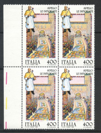 1989 - LOTTO/6919Q - REPUBBLICA - FOLCLORE SPELLO B- BQUARTINA NUOVI