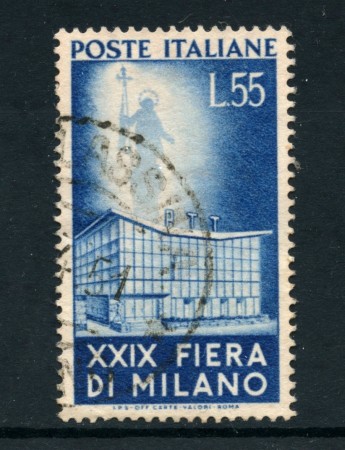 1951 - REPUBBLICA - 55 LIRE FIERA DI MILANO - USATO - LOTTO/12408B