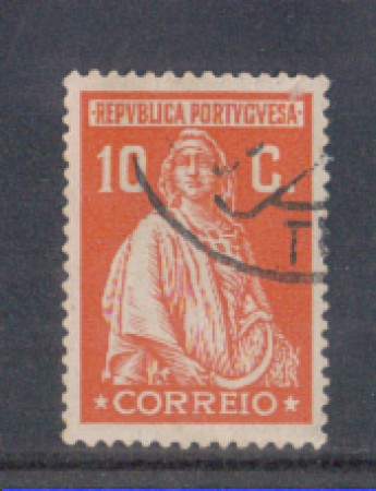 1926 - LOTTO/9679FU - PORTOGALLO - 10c. ROSSO - USATO