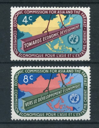 1960 - LOTTO/21336 - ONU U.S.A - COMMISSIONE ECONOMICA 2v. - NUOVI