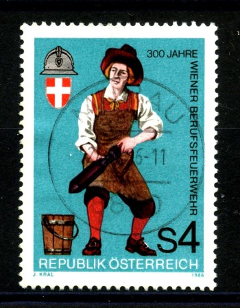 1986 - AUSTRIA - LOTTO/39527 - VIGILI DEL FUOCO - USATO