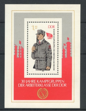 1983 - GERMANIA DDR - COMBATTENTI OPERAI - FOGLIETTO - NUOVO - LOTTO/36610