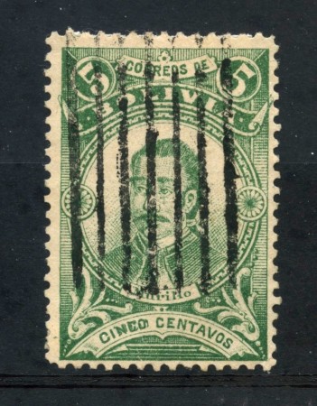 1897 - BOLIVIA - 5c. VERDE  MURILLO - USATO - LOTTO/29151