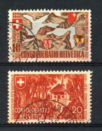 1941 - LOTTO/22298 - SVIZZERA - PRO PATRIA  2v. - USATI