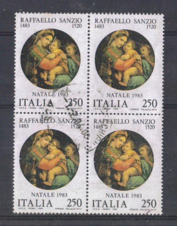 1983 - LOTTO/6801UA - REPUBBLICA - 250 L. NATALE - QUART/USATA
