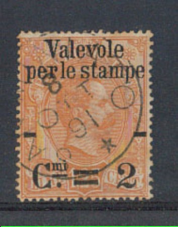 1890 - LOTTO/REG57U - REGNO - 2c. SU 1,25 VAL. STAMPE - USATO