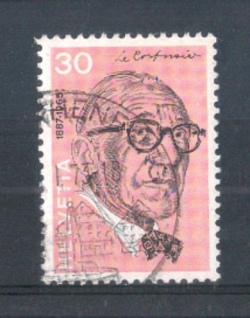 1972 - LOTTO/SVI911U - SVIZZERA - 30c. LE CORBUSIER - USATO