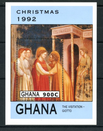 1992 - LOTTO/19504 - GHANA - NATALE FOGLIETTO - NUOVO