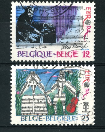 1985 - LOTTO/16831 - BELGIO - EUROPA 2v. - USATI