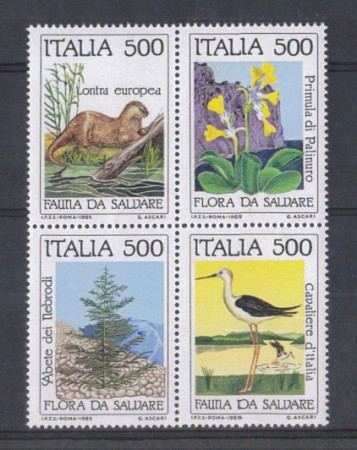 1985 - LOTTO/6832 - REPUBBLICA - SALVAGUARDIA NATURA 4v. - NUOVI
