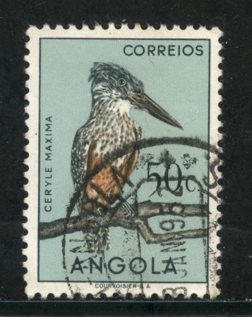 1951 - ANGOLA - 50c. UCCELLI - USATO - LOTTO/29006