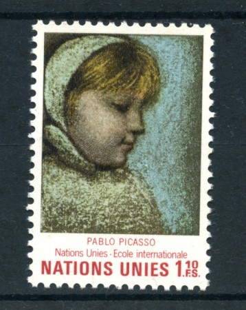 1971 - LOTTO/21426 - ONU SVIZZERA - ARTE QUADRO PICASSO - NUOVO