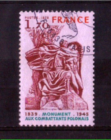 1978 - LOTTO/FRA2021U - FRANCIA - COMBATTENTI POLACCHI - USATO
