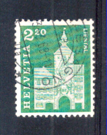 1964 - LOTTO/SVI737U - SVIZZERA - 2,20 Fr. EDIFICI STORICI - USATO