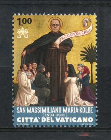2016 - VATICANO - S.MASSIMILIANO KOLBE - NUOVO - LOTTO/30743