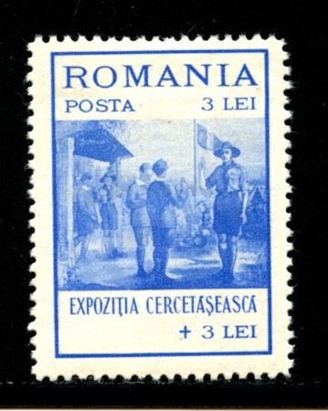 1931 - LOTTO/14505 - ROMANIA - 3+3 l. ESPOSIZIONE SCAUTISMO - LING.