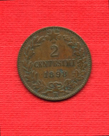 1898 - LOTTO/M16670 - REGNO - 2 CENTESIMI UMBERTO I°