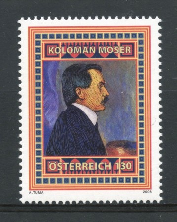 2008 - AUSTRIA - KOLOMAN MOSER- NUOVO- LOTTO/33456