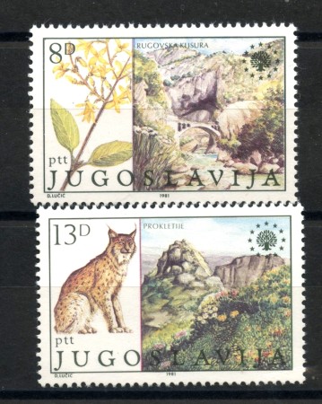 1981 - JUGOSLAVIA - LOTTO/38258 - PROTEZIONE DELL'AMBIENTE 2v. - NUOVI