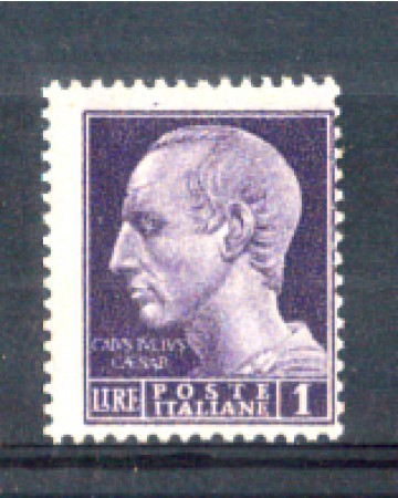 1945 - LOTTO/LUO531N - LUOGOTENENZA - 1 L. VIOLETTO - NUOVO