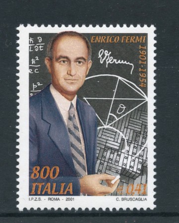 2001 - REPUBBLICA - ENRICO FERMI - NUOVO - LOTTO/25677