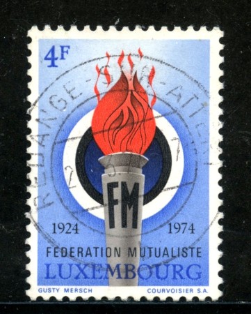 1974 - LUSSEMBURGO - 4 Fr. FEDERAZIONE MUTUALISTICA - LOTTO/29935