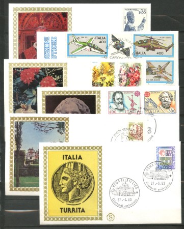 1983 - REPUBBLICA - LOTTO/42525 - ANNATA COMPLETA DI 33 BUSTE FDC FILAGRANO