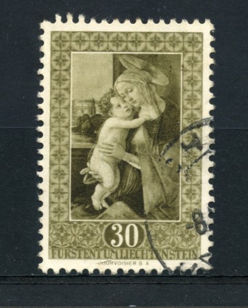 1952 - LOTTO/16653 - LIECHTENSTEIN - 30r. SANDRO BOTTICELLI - USATO