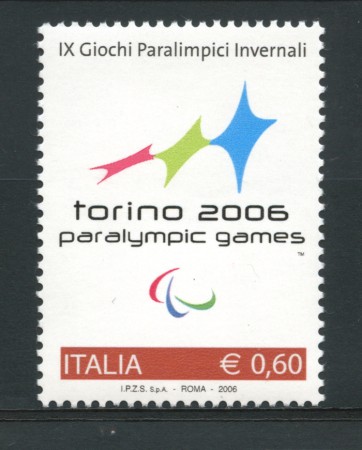 2006 - LOTTO/7557 - REPUBBLICA - GIOCHI PARALIMPICI - NUOVO