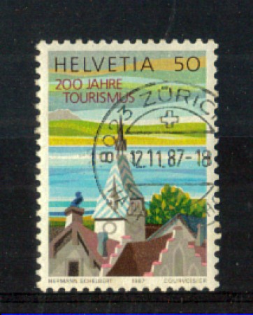 1987 - LOTTO/SVI1280U - SVIZZERA  - 50c. TURISMO - USATO
