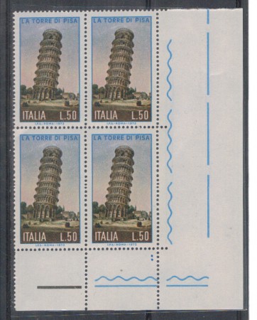 1973 - LOTTO/6587Q - REPPUBBLICA - TORRE DI PISA QUARTINA