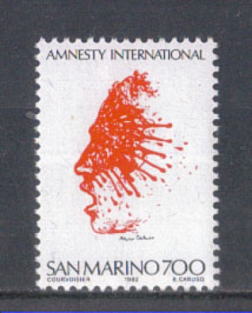 1982 - LOTTO/8030 - SAN MARINO - AMNESTY INTERNATIONAL