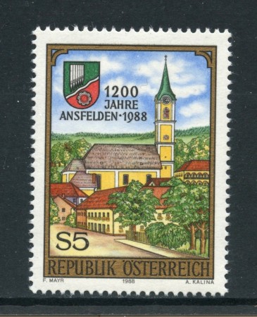 1988 - AUSTRIA - CENTENARIO DI ANSFELDEN - NUOVO - LOTTO/28062