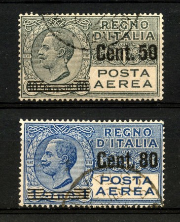 1927 - REGNO - LOTTO/40076 - POSTA AEREA SOPRASTAMPATI 2v. - USATI