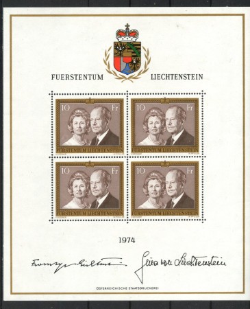 1974 - LIECHTENSTEIN - LOTTO/42404 - PRINCIPI REGNANTI MINIFOGLIO NUOVO