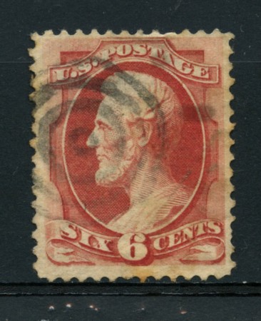 1870/71 - LOTTO/14565 - STATI UNITI - 6c. rosa carminio  LINCOLN - USATO