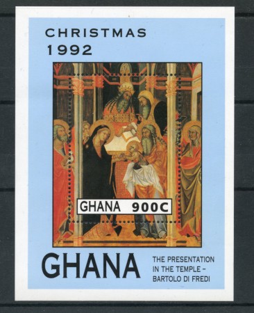 1992 - LOTTO/19505 - GHANA - NATALE FOGLIETTO - NUOVO
