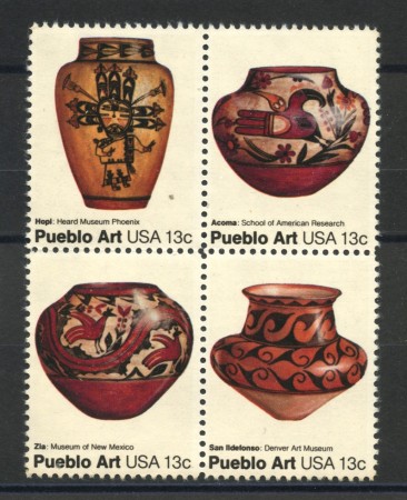 1977 - STATI UNITI - ARTIGIANATO POPOLARE 4v. - NUOVI - LOTTO/35675