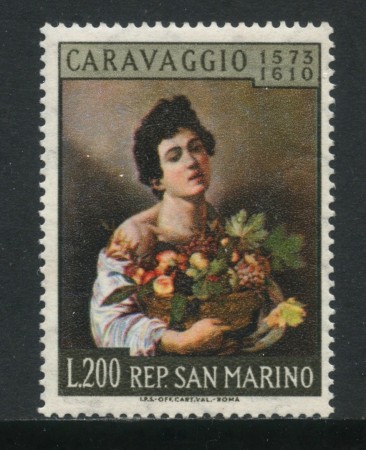 1960 - SAN MARINO - CARAVAGGIO NUOVO - LOTTO/32170
