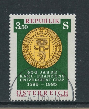 1985 - AUSTRIA - UNIVERSITA' DI GRAZ - USATO - LOTTO/28335