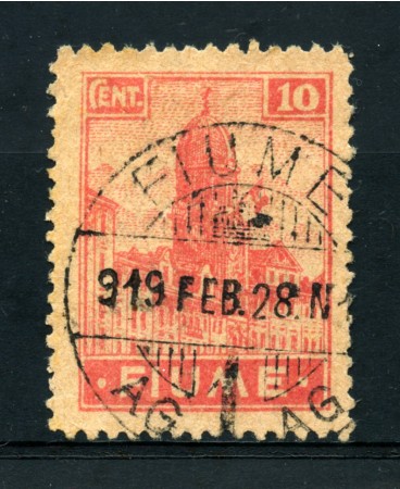1919 - LOTTO/17432C - FIUME - 10 c. ALLEGORIE E VEDUTE - USATO