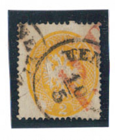 LOMBARDO VENETO - 1863 - LOTTO/3144 - 2s. GIALLO