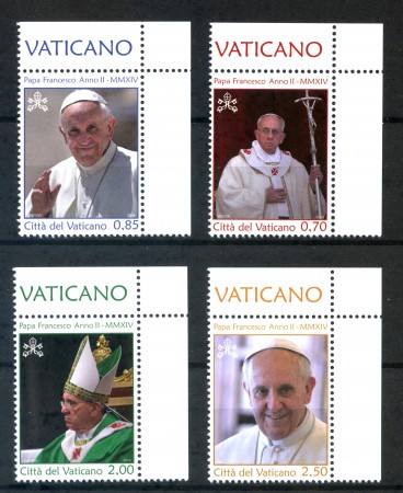 2014 - VATICANO - PAPA FRANCESCO ANNO II° - 4v. NUOVI
