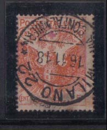 1915/16 - LOTTO/REG105U - REGNO -  20+5c. CROCE ROSSA - USATO