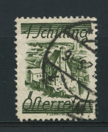 1925 - LOTTO/14268 - AUSTRIA - 1s. VERDE SCURO - USATO