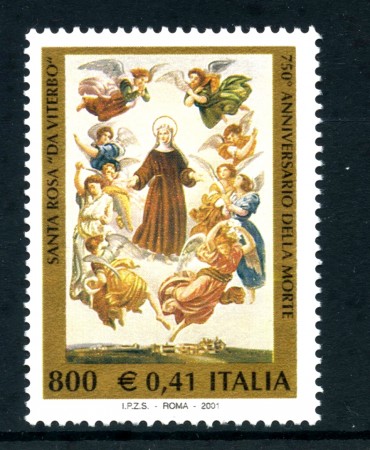 2001 - REPUBBLICA - S.ROSA DA VITERBO . NUOVO - LOTTO/25651