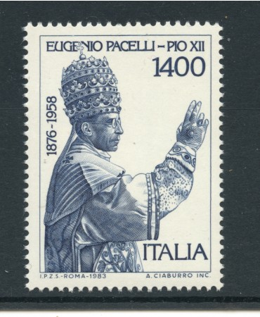 1983 - LOTTO/6784 - REPUBBLICA - PAPA PIO XII° - NUOVO