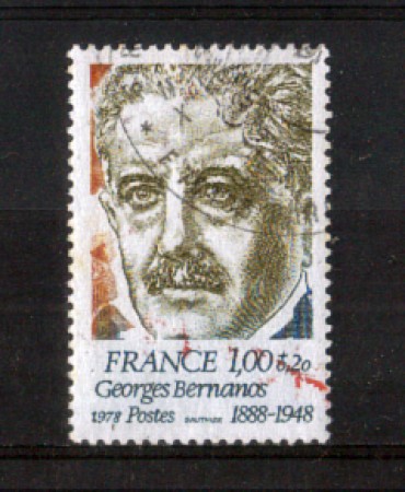1978 - LOTTO/FRA1987U - FRANCIA -  GEORGES BERNANOS- USATO